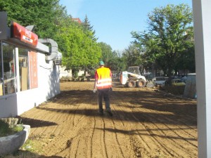 заравняване с хумусна почва
